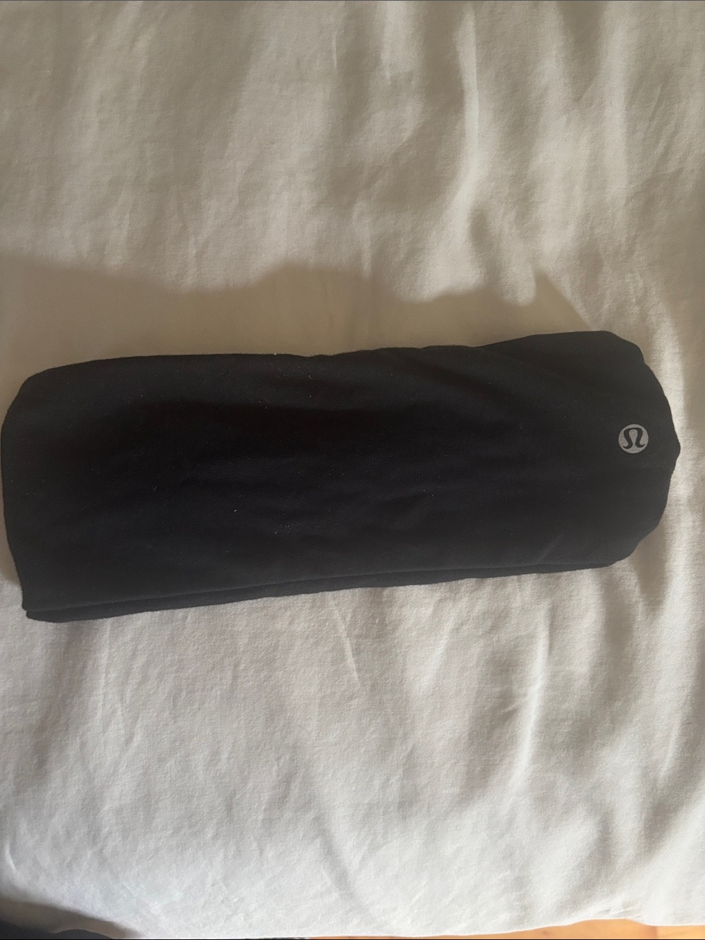 lululemon athletica Black Workout Headband with Reflective Logo